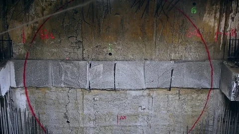 Tunnel boring machine in action during subway construction 스톡 동영상 81786522