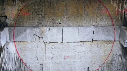 Tunnel boring machine in action during subway construction 스톡 동영상 81786534