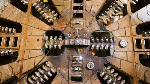 Tunnel Boring Machine (TBM) Stock Footage 313791871