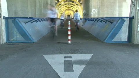 Tunnel bridge Stock Footage 770783