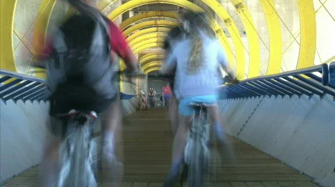 Tunnel bridge Stock Footage 809818