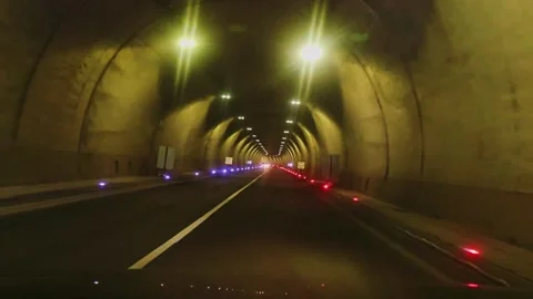 A tunnel that is built. Stock Footage 284625296
