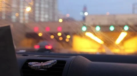 In the tunnel by car 스톡 동영상 59144874