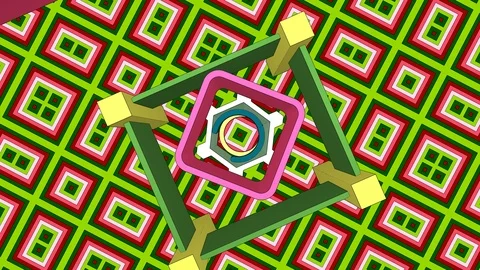 Tunnel in cartoon style able to loop Stock Footage 92540563