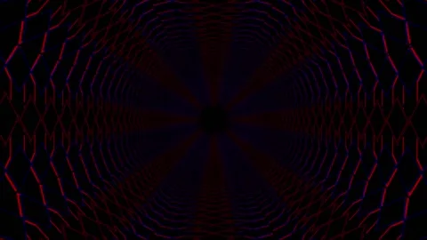 Tunnel CG Animation Material Spider Dark Stock Footage 240071409