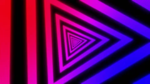 Tunnel CG Animation Material Triangular Stock Footage 240071403