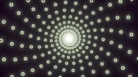A tunnel of circles. the spiral. techno background Video stock 314433184