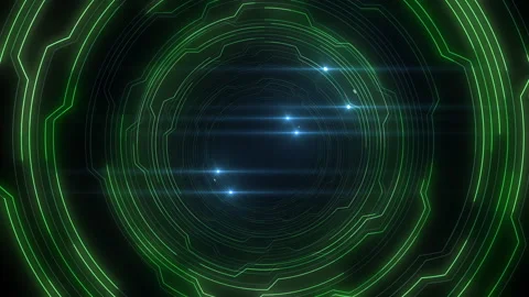 Tunnel Circuit a2 Green Stock Footage 146950478