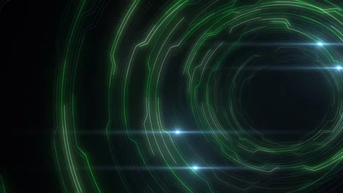 Tunnel Circuit b2 Green Stock Footage 146948619