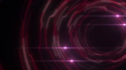 Tunnel Circuit b2 Red Stock-Footage 146948596