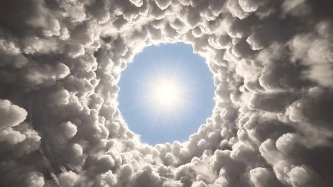 Tunnel in the clouds Stock Footage 105903467