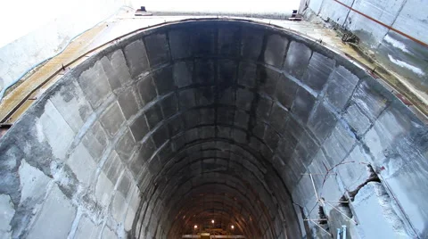 Tunnel construction 002 Stock Footage 1091671