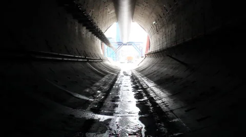 Tunnel construction 007 Stock Footage 1091687