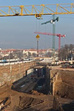 Tunnel construction Stock Photos