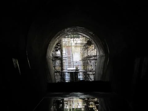 Tunnel construction Stock Photos
