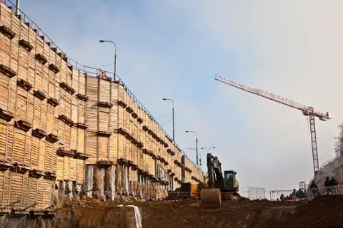 Tunnel construction site Stock Photos