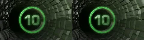 Tunnel Countdown - Stereoscopic 3D 库存影片 15718664