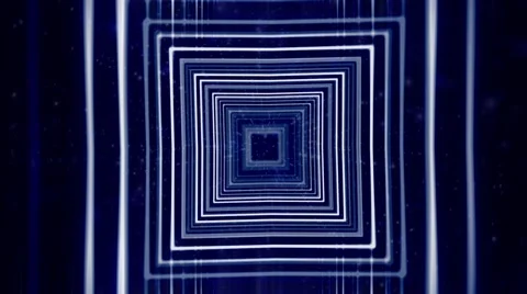 Tunnel Creative Vj Abstract Boxes Background 2 Stock-Footage 61059151