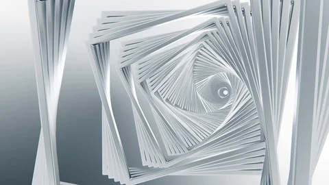 Tunnel cube abstract technology. Seamless loop video. Stock Footage 123234014