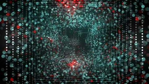 Tunnel of dots Stock Footage 150980390
