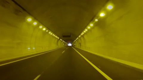 Tunnel Driving Video stock 37249366