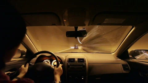 Tunnel driving timelapse  Stock Footage 710004