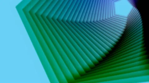 Tunnel Effect, Blue Background Video stock 11401484
