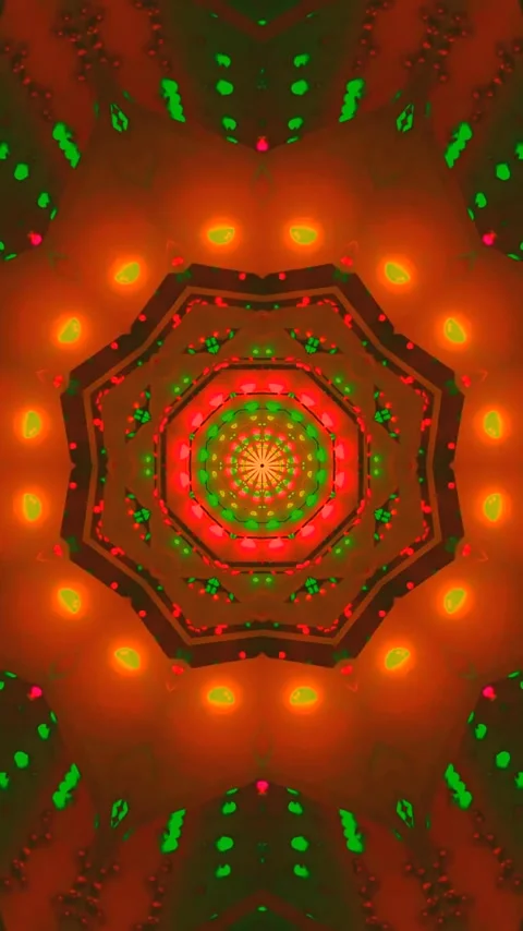 Tunnel effects create a mesmerizing video loop with vibrant colors in a sea.. 스톡 동영상 321568110