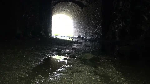 Tunnel exit Video stock 163591471