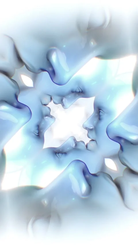 Tunnel of Faces 02 Stock Footage 294080749