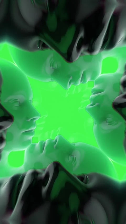 Tunnel of Faces 05 Video stock 294080794