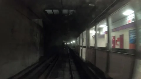 Tunnel fast time lapse Video stock 136900148