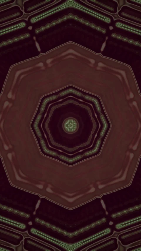 Tunnel of geometric forms abstract background video loop screensaver with d.. Stock Footage 321568855