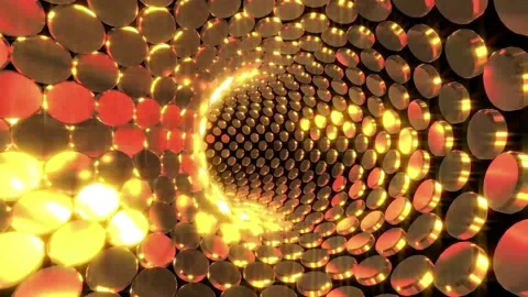 Tunnel Glittering Particles Abstract Background Stock Footage 163148470