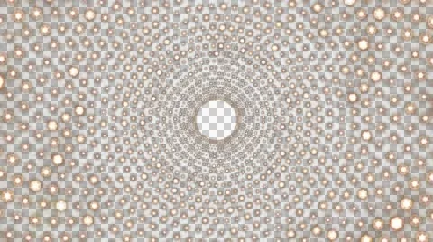 The tunnel of glowing light bulbs Stock Footage 54139290