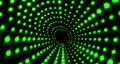 Tunnel Of Green Dots Video HD