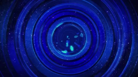 Tunnel Hd Background blue Stock Footage 229458641