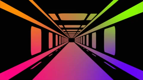 Tunnel Hi Tech Background Stock Footage 105969994