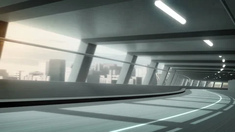 Tunnel Highway render FullHD Vidéo 146513334