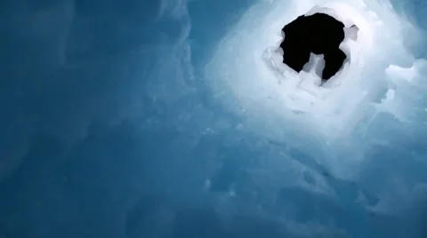 Tunnel of ice Stock Footage 35734408