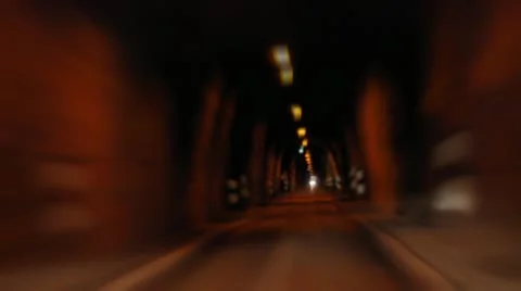 Tunnel in Iceland Stock Footage 12414045
