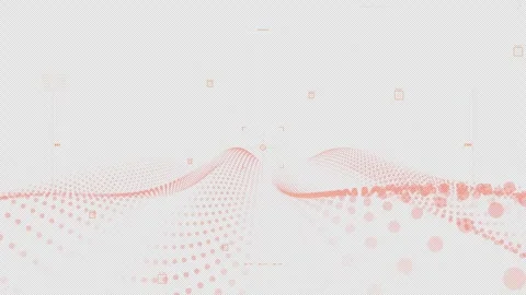 Tunnel Internal View: Orange Heat Conduit LiDAR Stock Footage 333846529