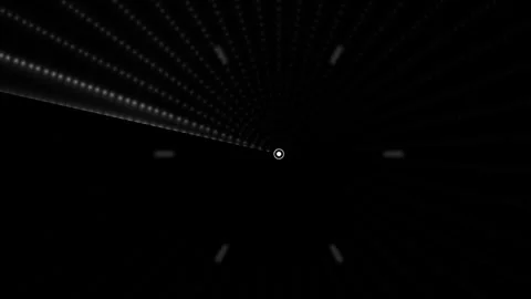 Tunnel of light with dots creating motion effect in dark Stock Footage 339325145