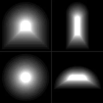 Tunnel of Light at end Stock-Illustration