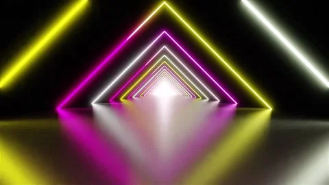 Tunnel Light Glow Abstract Background Loop Video stock 231226510