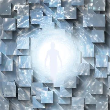 Tunnel of Light Stock Illustration