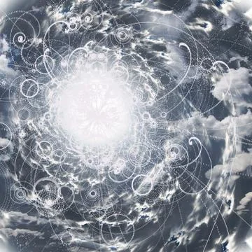 Tunnel of Light Stock Illustration