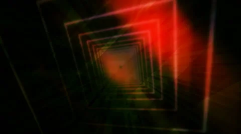 Tunnel lights burst Stock Footage 53511164