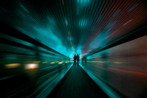 Tunnel lights Stock Illustration