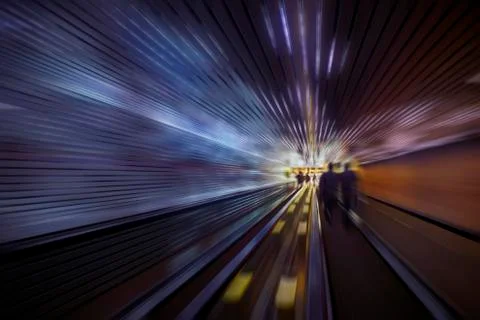 Tunnel lights Stock Illustration